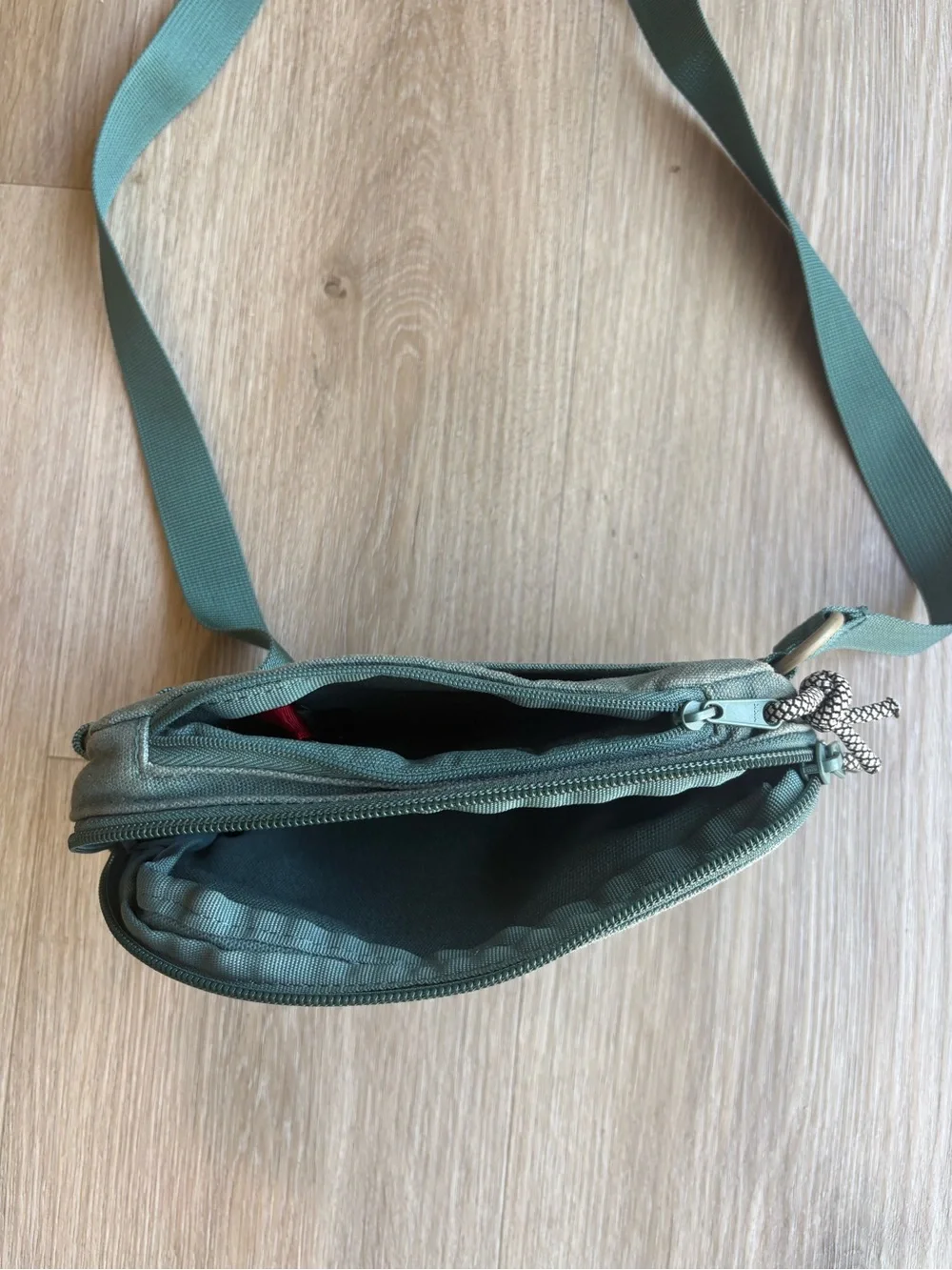 Topo Designs Olive Green Sling Bag with Adjustable Strap